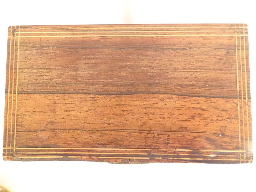 Pendule borne Charles X palissandre marqueterie fleurs feuillage XIXème-photo-1