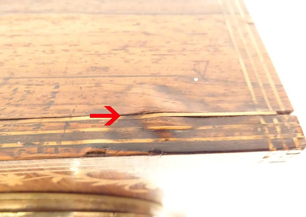 Pendule borne Charles X palissandre marqueterie fleurs feuillage XIXème-photo-2