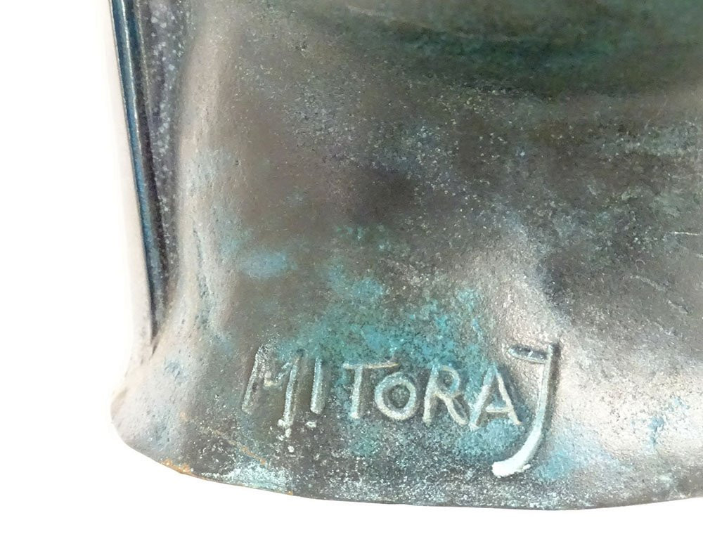 Sculpture By Igor Mitoraj, Centurion, Male Head, Bronze, Hc 910/1500, 20th Century-photo-4