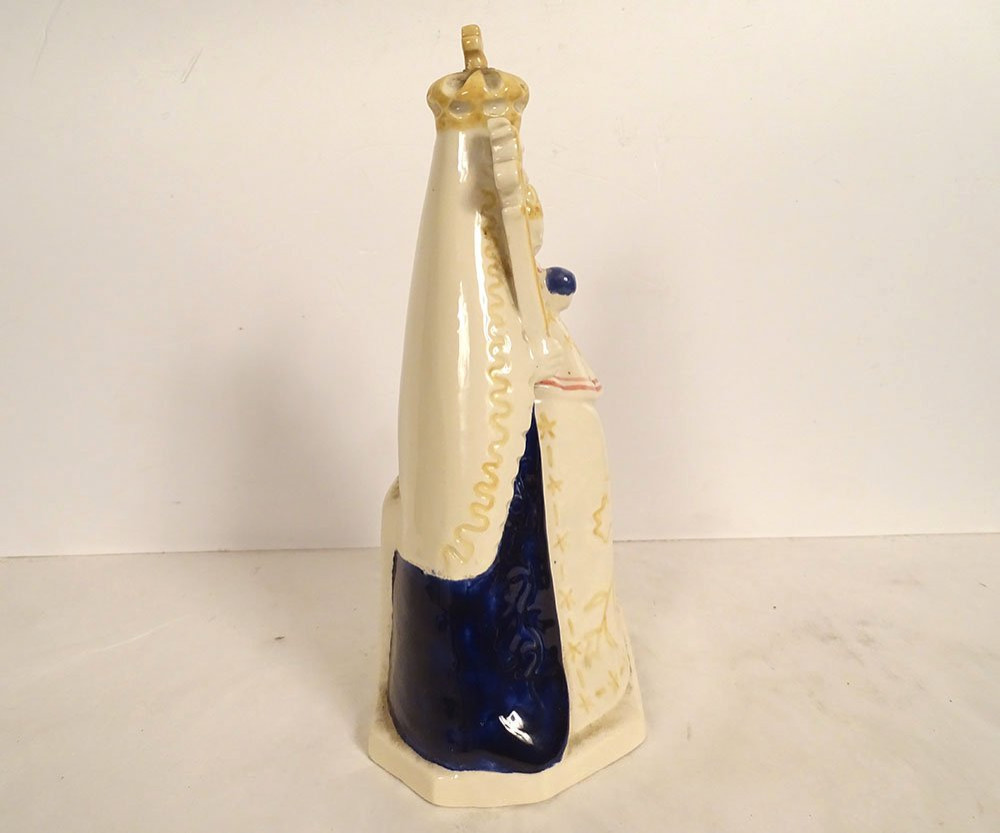 Quimper Earthenware Statuette Of Jeanne Levêque, Our Lady Of Deliverance, Quintin Basilica-photo-2