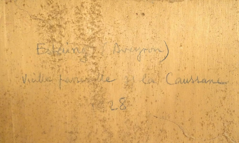 Hsp Painting By André Béronneau, View Of The Coussane Estaing Footbridge, Aveyron, 20th Century-photo-5