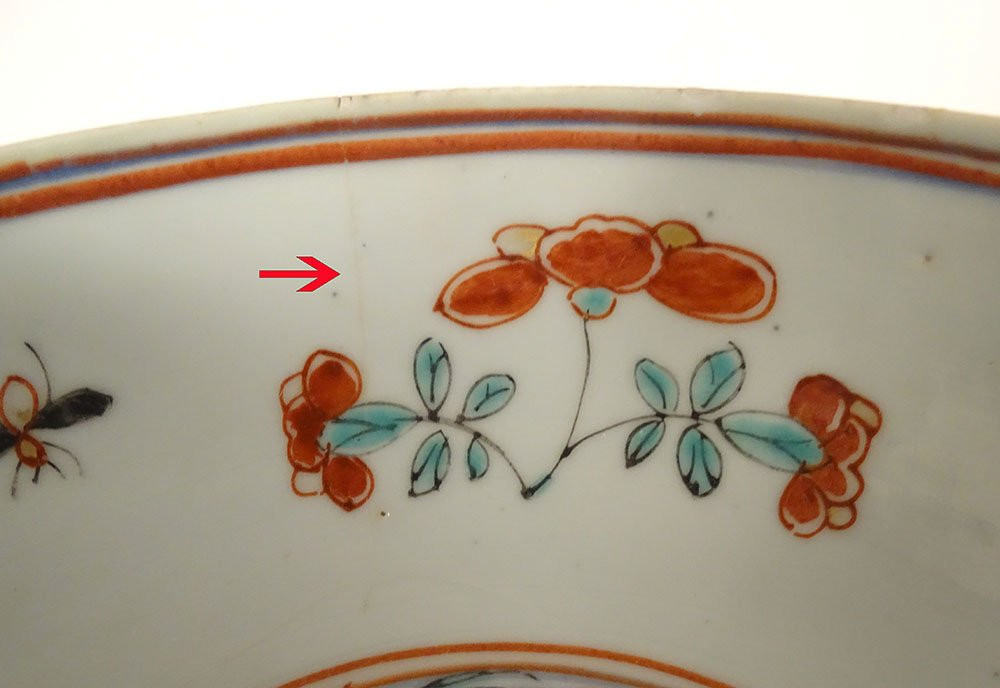 Chinese Bowl, Dutch East India Company, Amsterdam, Bon, Figures, 18th Century-photo-1