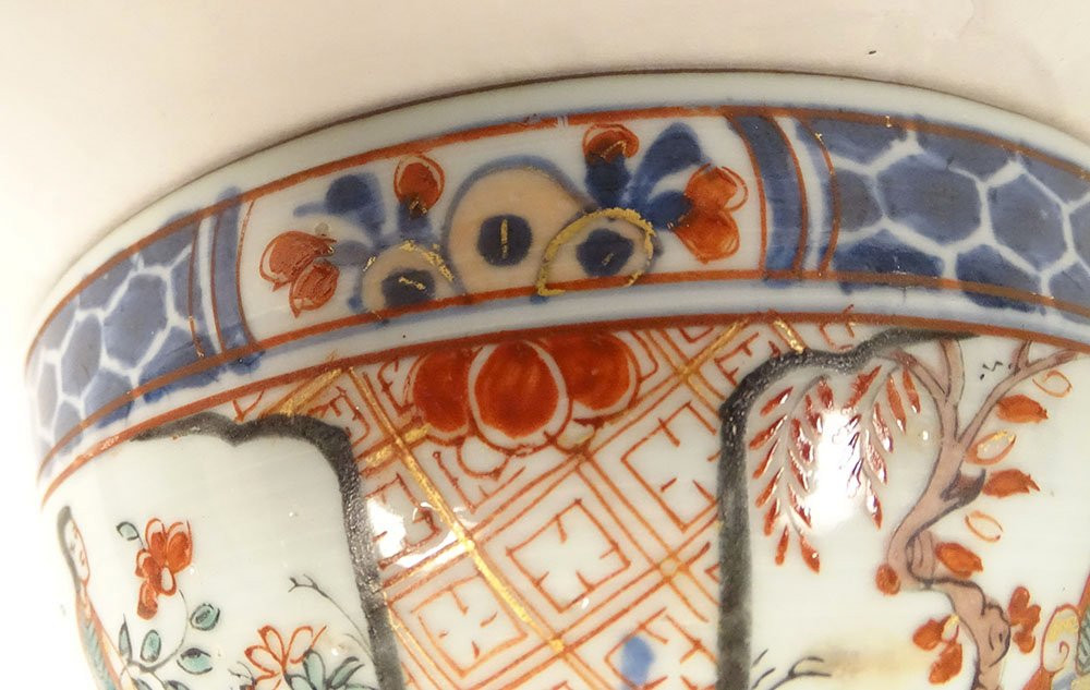 Chinese Bowl, Dutch East India Company, Amsterdam, Bon, Figures, 18th Century-photo-5