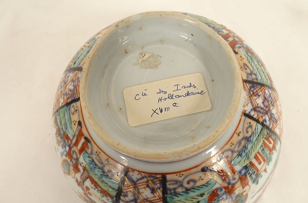 Chinese Bowl, Dutch East India Company, Amsterdam, Bon, Figures, 18th Century-photo-7