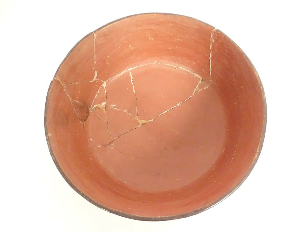 Pre-columbian Nazca Bowl From Peru, Featuring Birds And Fish, Polychrome Terracotta.-photo-3