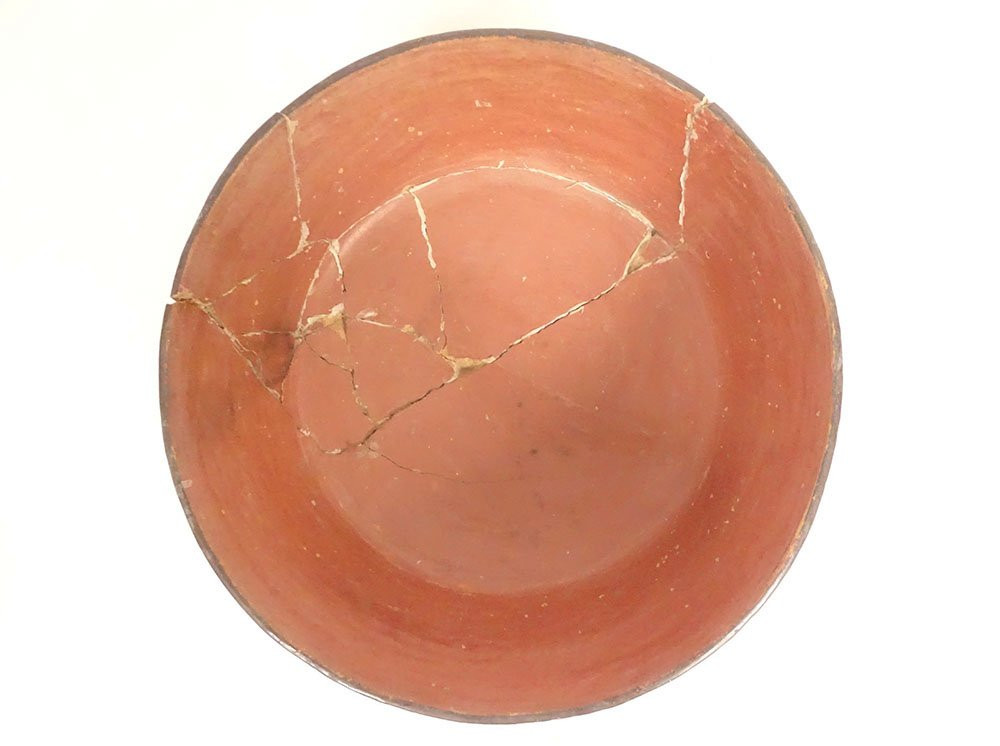 Pre-columbian Nazca Bowl From Peru, Featuring Birds And Fish, Polychrome Terracotta.-photo-4