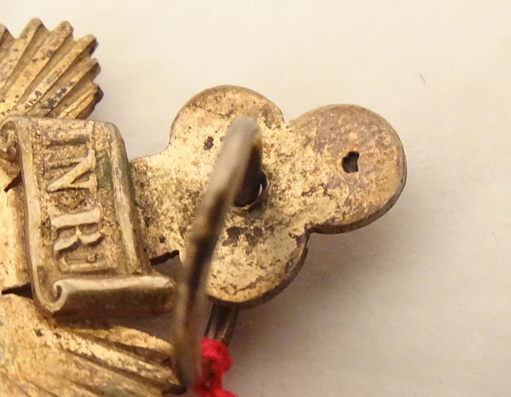 Silver-gilt Crucifix Pendant Cross, Christ The Virgin And Child, 19th Century-photo-1