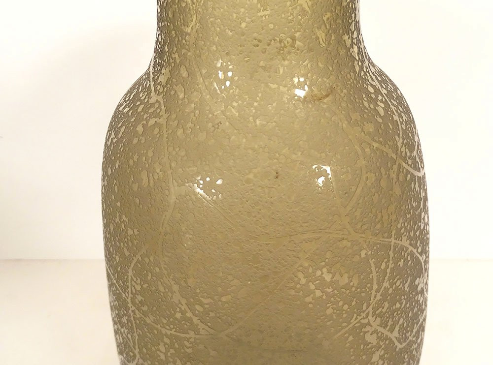 Frosted Crystal Baluster Vase, Daum Color, Nancy, France, Art Deco, Early 20th Century-photo-3