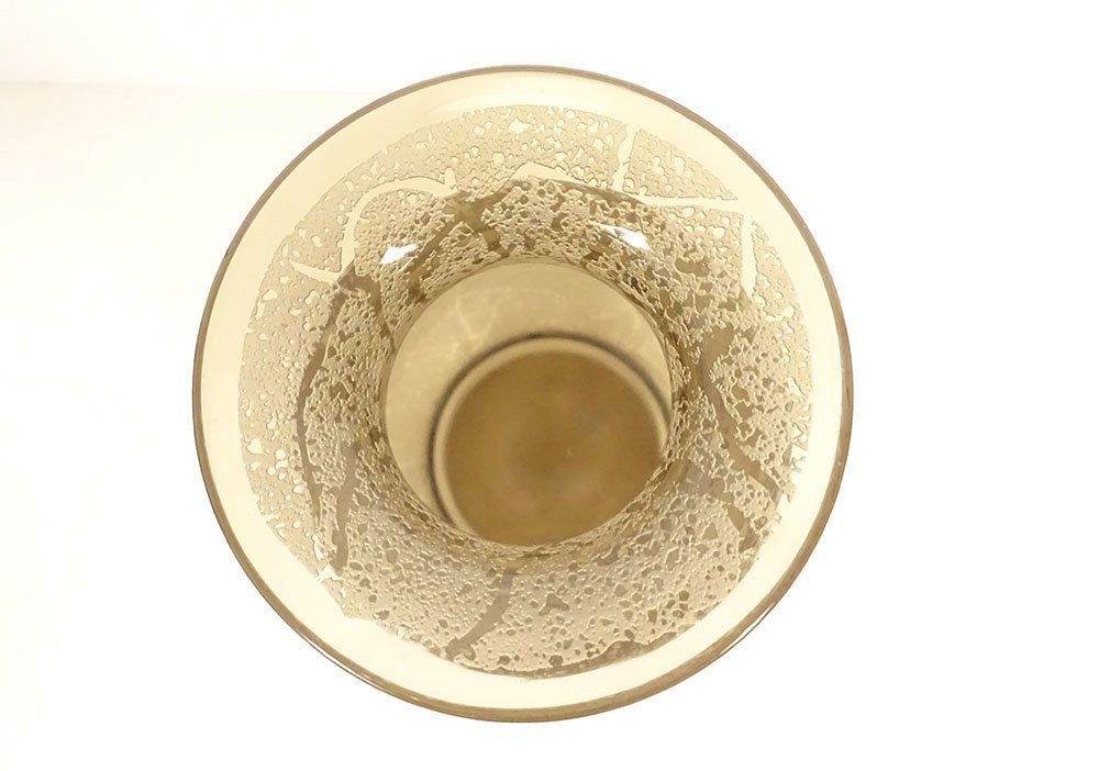 Frosted Crystal Baluster Vase, Daum Color, Nancy, France, Art Deco, Early 20th Century-photo-2