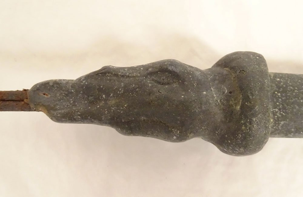 Hameçon plomb pêche à la morue Terre-Neuve Art Populaire objet marine XIXè-photo-2