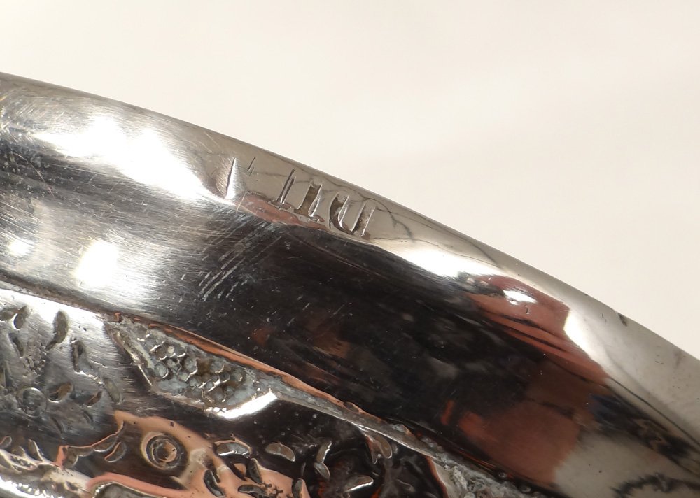 Paire bougeoirs Louis XIV communauté bronze argenté flambeaux XVIIè siècle-photo-6