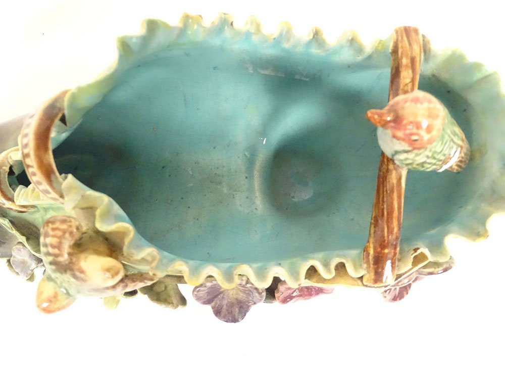 Art Nouveau 19th-century Slipper/clog With Bird And Flower Motifs-photo-3