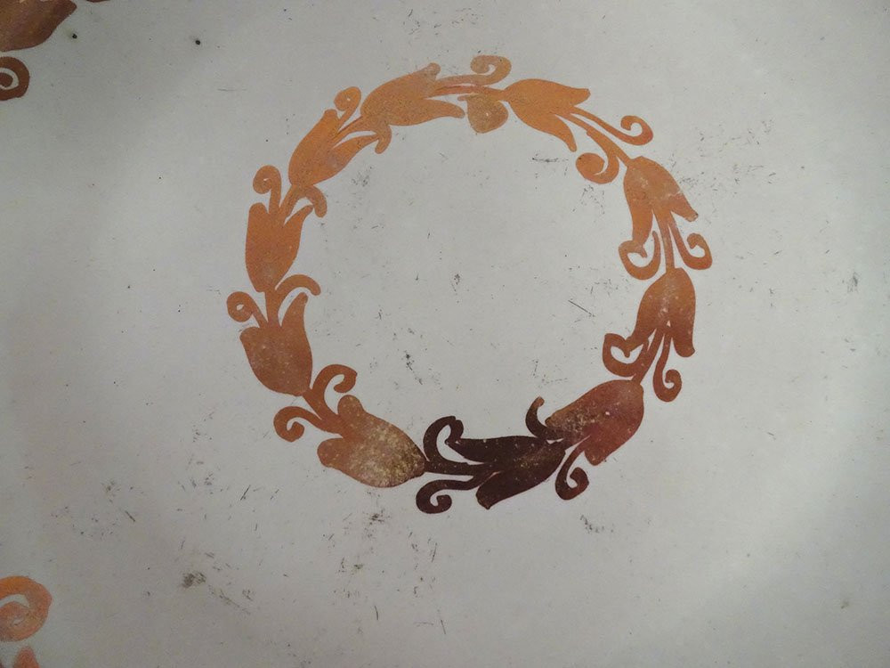 Round Hispano-moresque Earthenware Dish, Manises, Spain, Floral Reflections, 19th Century-photo-2