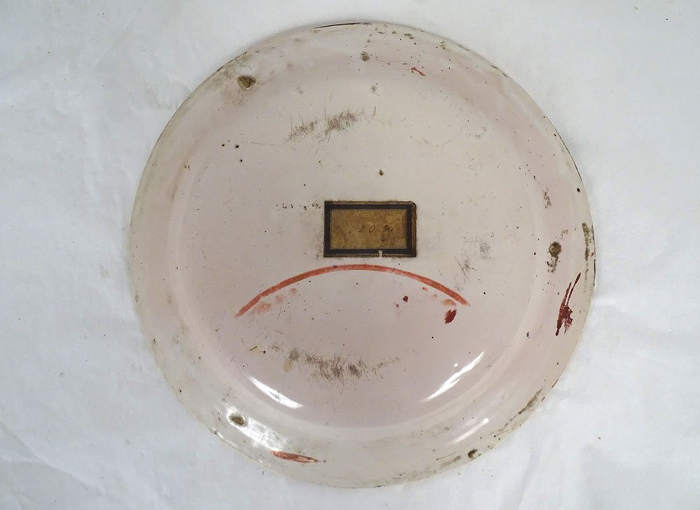 Round Hispano-moresque Earthenware Dish, Manises, Spain, Floral Reflections, 19th Century-photo-2