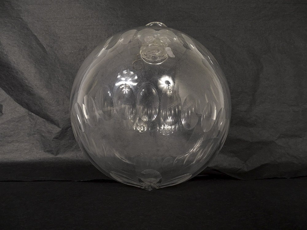 19th Century Baccarat Cut Crystal Chandelier Ball-photo-2