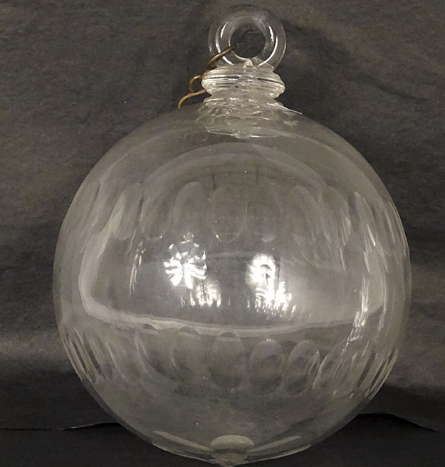 19th Century Baccarat Cut Crystal Chandelier Ball