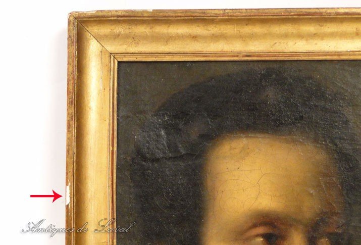 Oil On Canvas, Portrait Of A Nobleman, Château Dordogne, 19th Century-photo-1