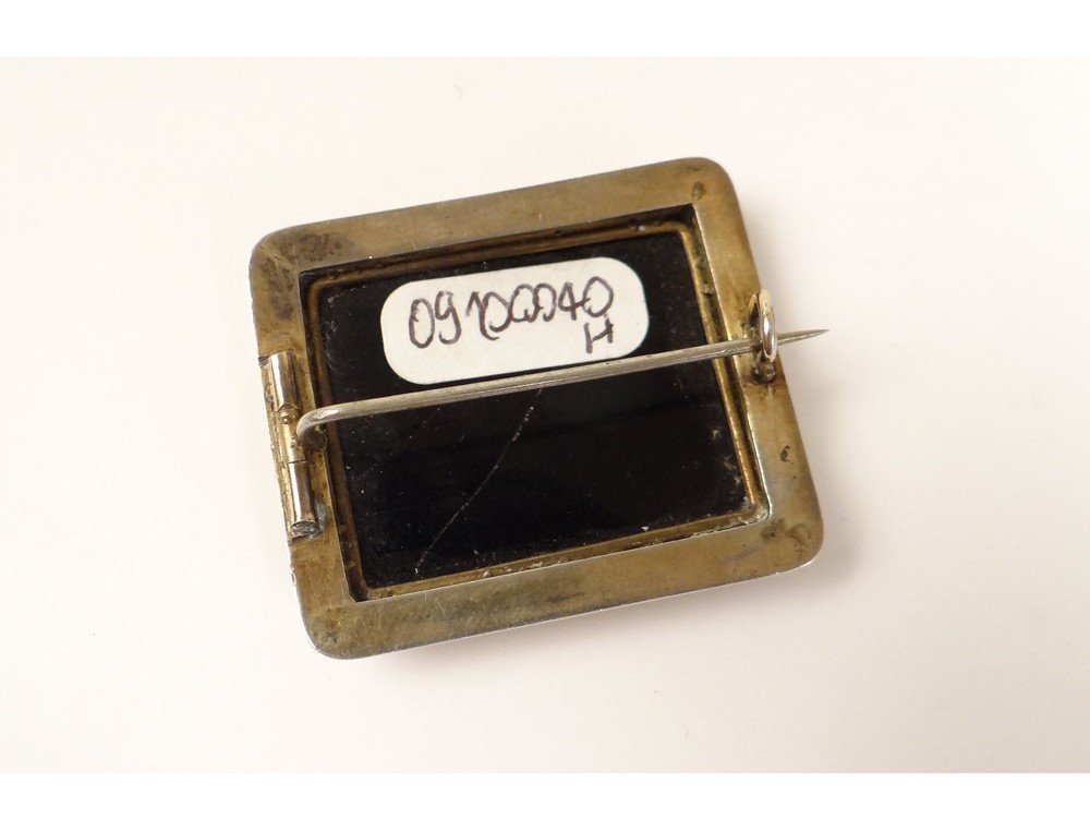 Micro-mosaic Brooch, St. Peter's Square, Rome, Vatican City, Italy, Grand Tour, 19th Century-photo-3