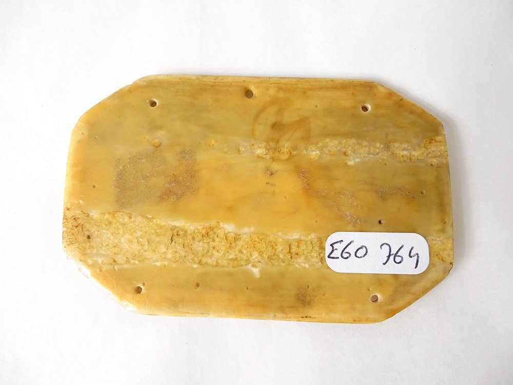 Low Relief Plate Carved Bone Couple Romantic Scene Russia 19th Century-photo-2