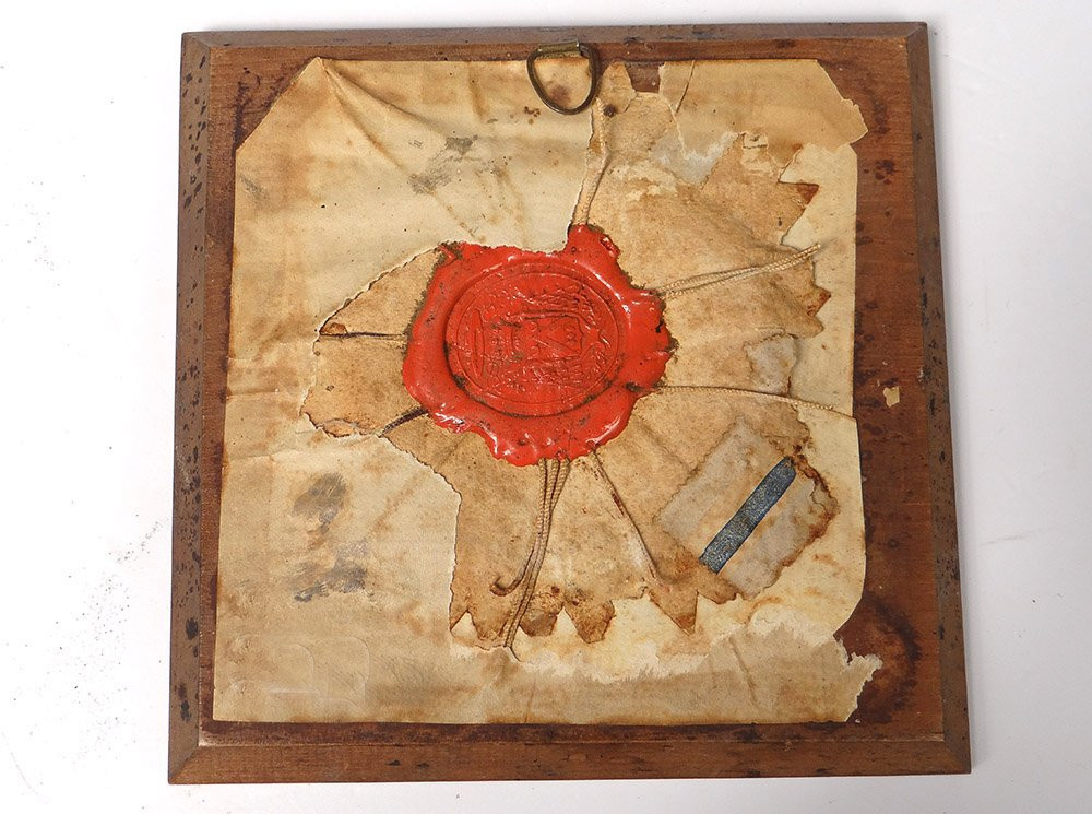 Reliquaire cadre bois Saints cabochons nacre fleurs XIXè-photo-3