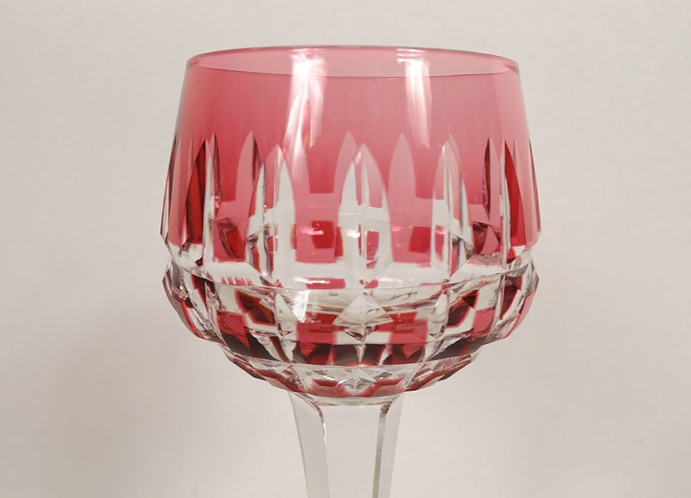 Rhin Roemer Saint-louis Crystal Wine Glass, Manhattan Model, 20th Century-photo-2