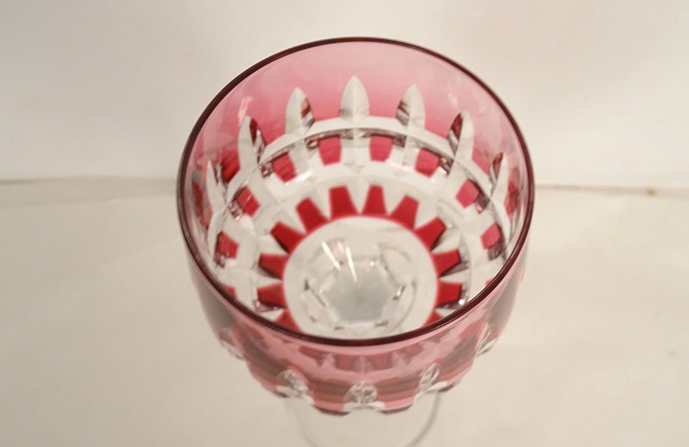 Rhin Roemer Saint-louis Crystal Wine Glass, Manhattan Model, 20th Century-photo-3