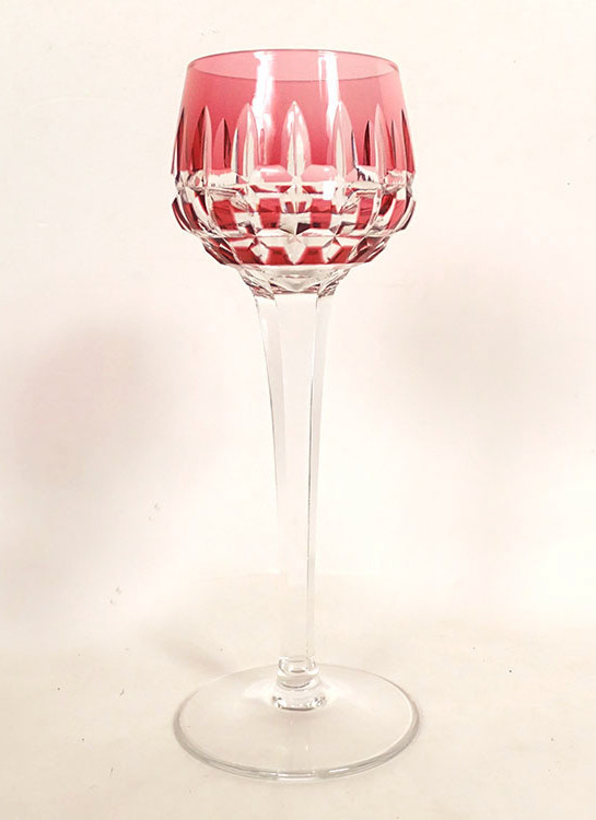 Rhin Roemer Saint-louis Crystal Wine Glass, Manhattan Model, 20th Century