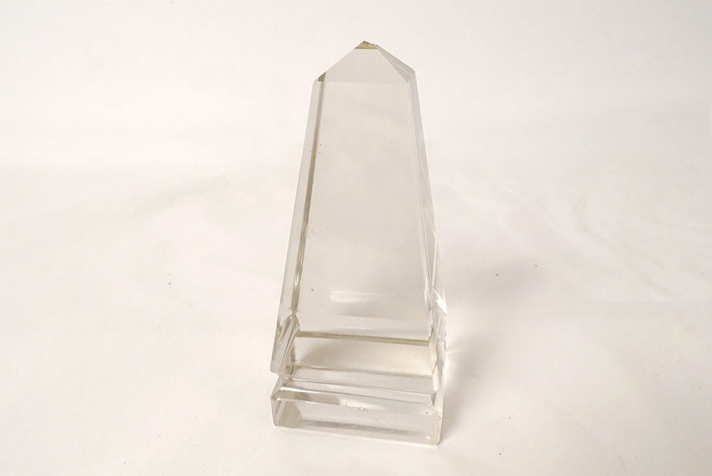 Decorative Cut Crystal Obelisk 20th Century Collection-photo-2