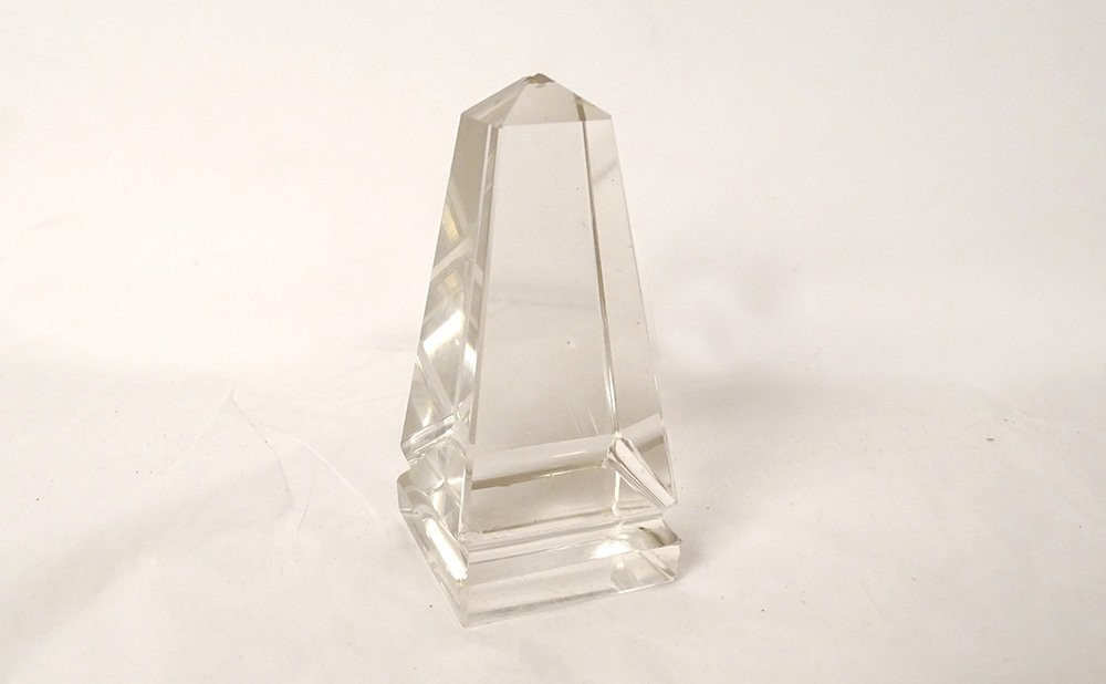 Decorative Cut Crystal Obelisk 20th Century Collection-photo-2
