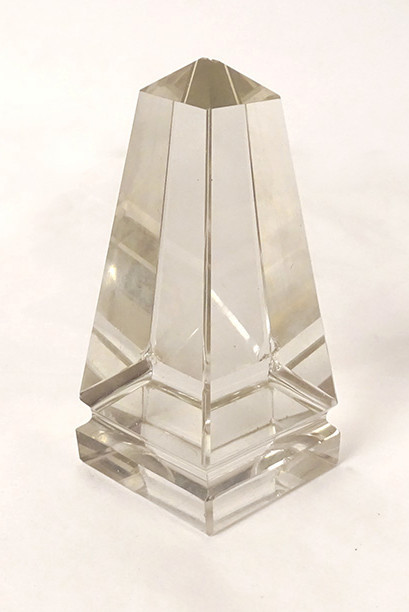 Decorative Cut Crystal Obelisk 20th Century Collection