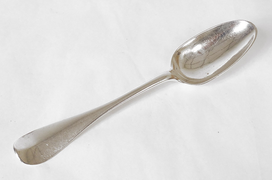 Spoon Rat Tail Solid Silver Fermiers Généraux 18th Century