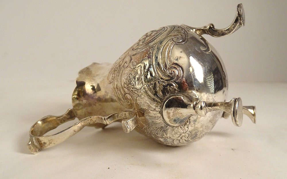 English Silver Milk Jug Tripod Shell 100gr 19th Century-photo-4