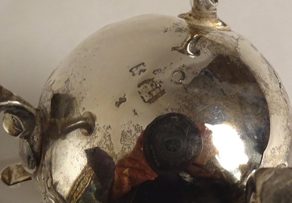 English Silver Milk Jug Tripod Shell 100gr 19th Century-photo-5