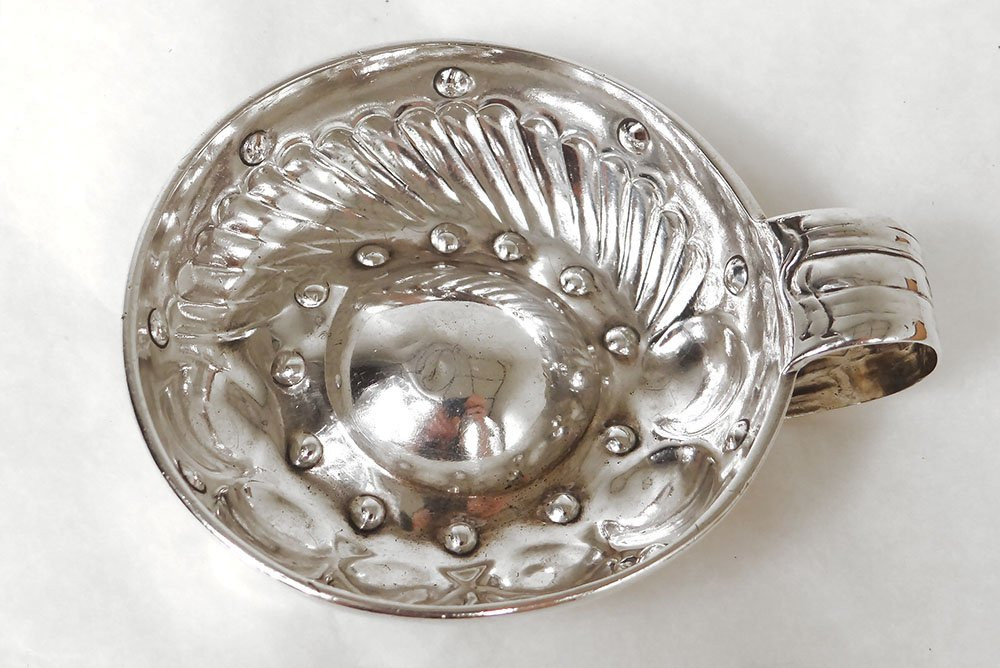 Taste-wine Solid Silver Minerve Auzon Garde 68 Gr 19th Century-photo-3