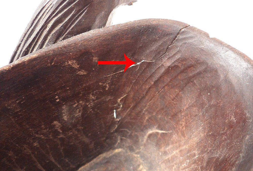 Sculpture Vase Flower Holder Jardiniere Carved Wood Black Forest Cock XIXth Century-photo-5