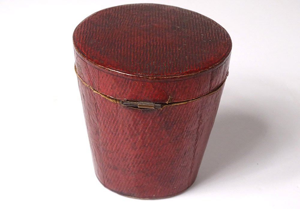 Jumelle lorgnette de théâtre laiton doré Napoléon III étui cuir XIXè siècle-photo-6