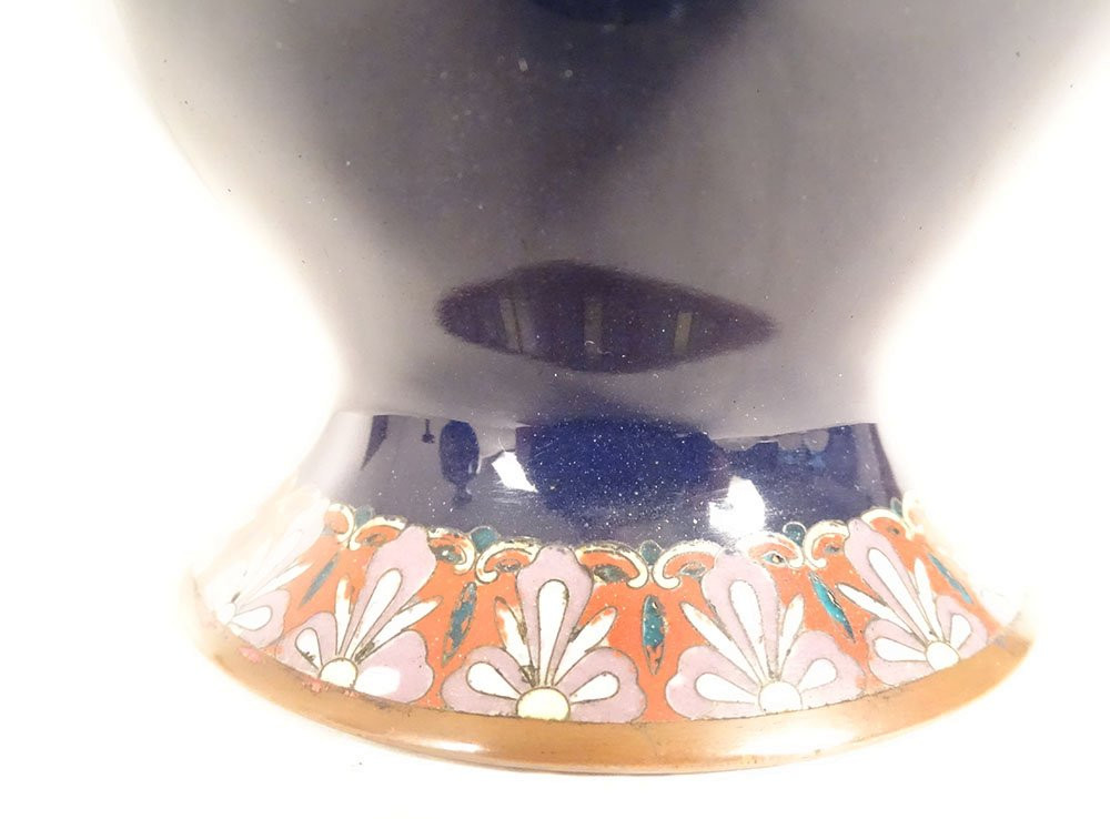 Paire vases amphores émaux cloisonnés Nagoya Japon Meiji dragons fin XIXème-photo-7