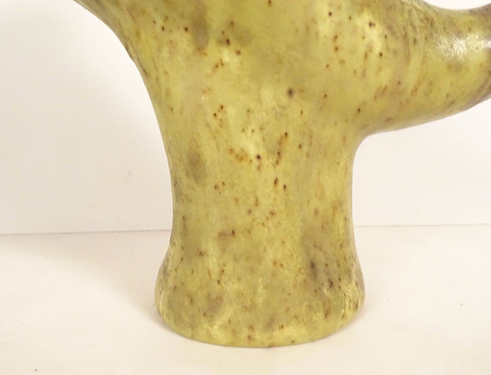 Ceramic Zoomorphic Pitcher Célestin Vaser Poterie Foulon Séez Vintage XXth Century-photo-3