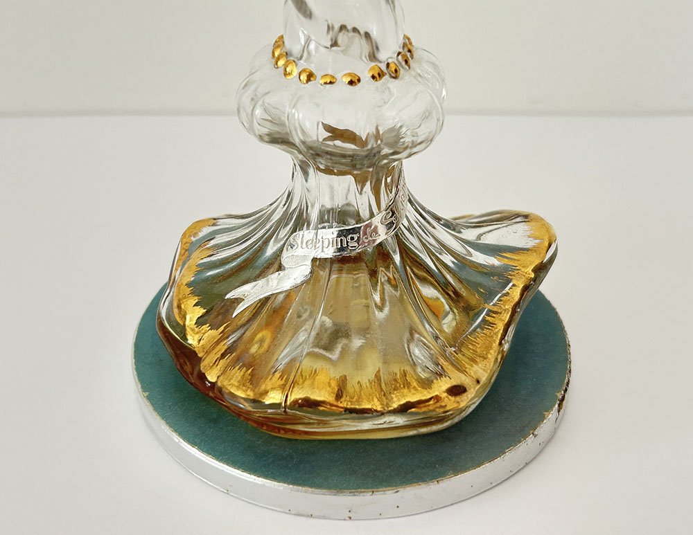Sleeping Perfume Bottle By Elsa Schiaparelli Crystal Candlestick 20th Century-photo-3