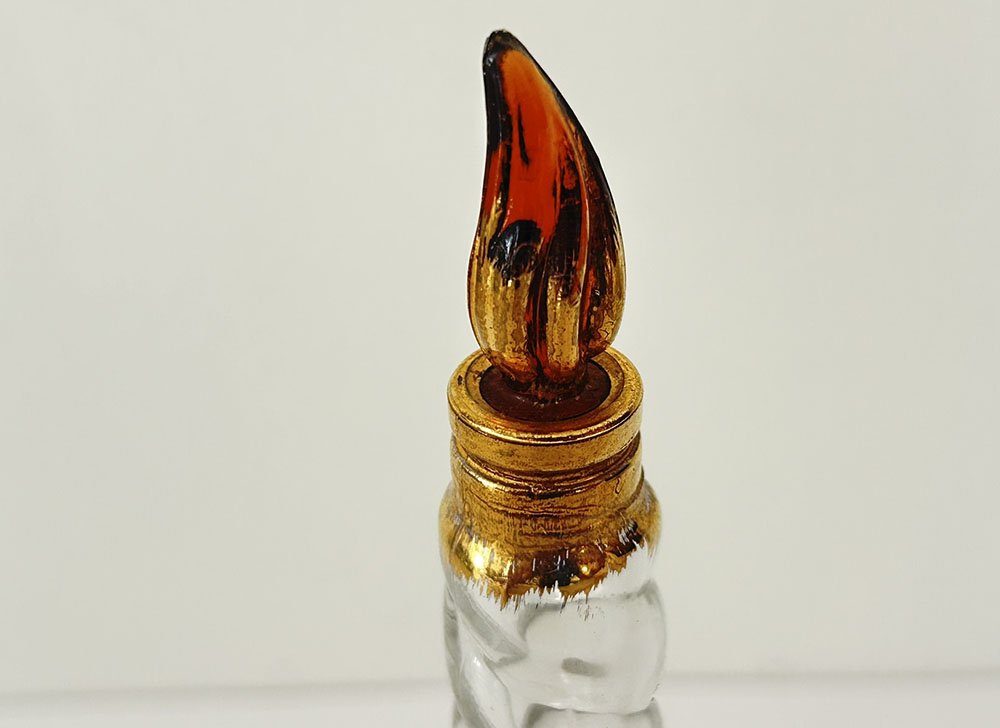 Sleeping Perfume Bottle By Elsa Schiaparelli Crystal Candlestick 20th Century-photo-4