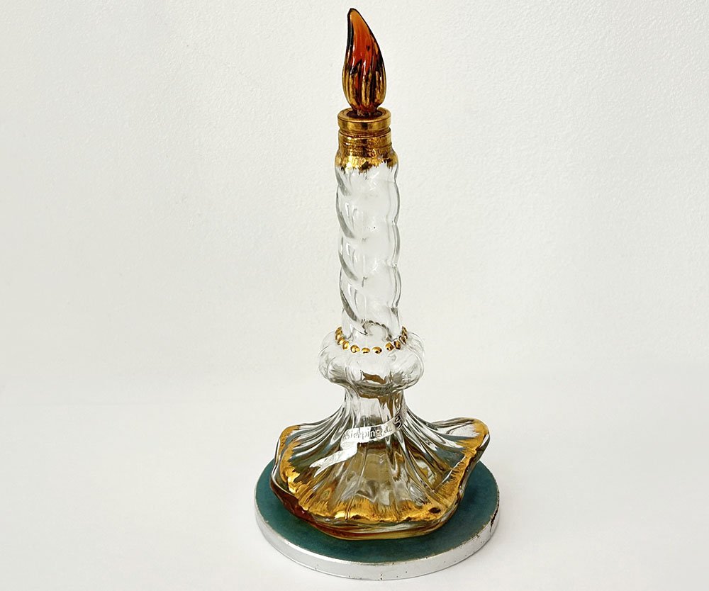 Sleeping Perfume Bottle By Elsa Schiaparelli Crystal Candlestick 20th Century