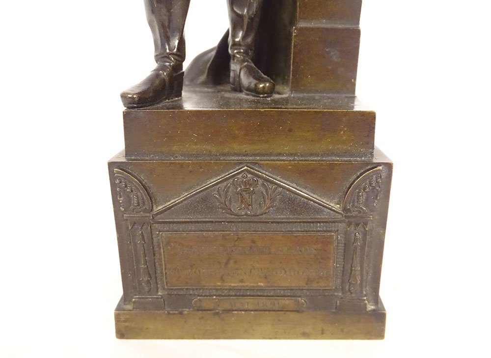 Statuette Bronze Sculpture Emperor Napoleon I Bicorne 29cm 19th Century-photo-4