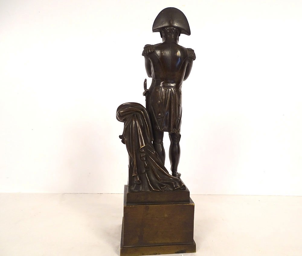 Statuette Bronze Sculpture Emperor Napoleon I Bicorne 29cm 19th Century-photo-4