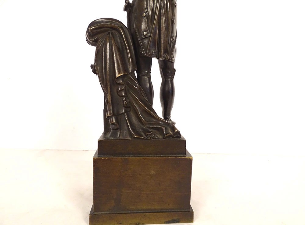 Statuette Bronze Sculpture Emperor Napoleon I Bicorne 29cm 19th Century-photo-6