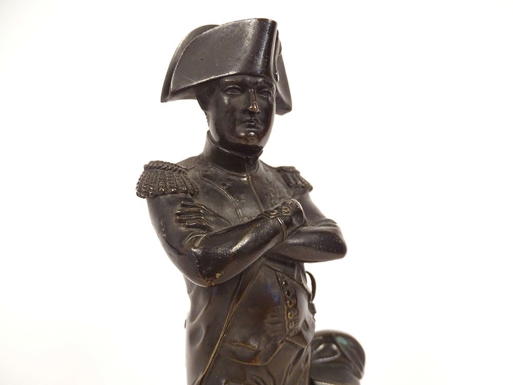 Statuette Bronze Sculpture Emperor Napoleon I Bicorne 29cm 19th Century-photo-7