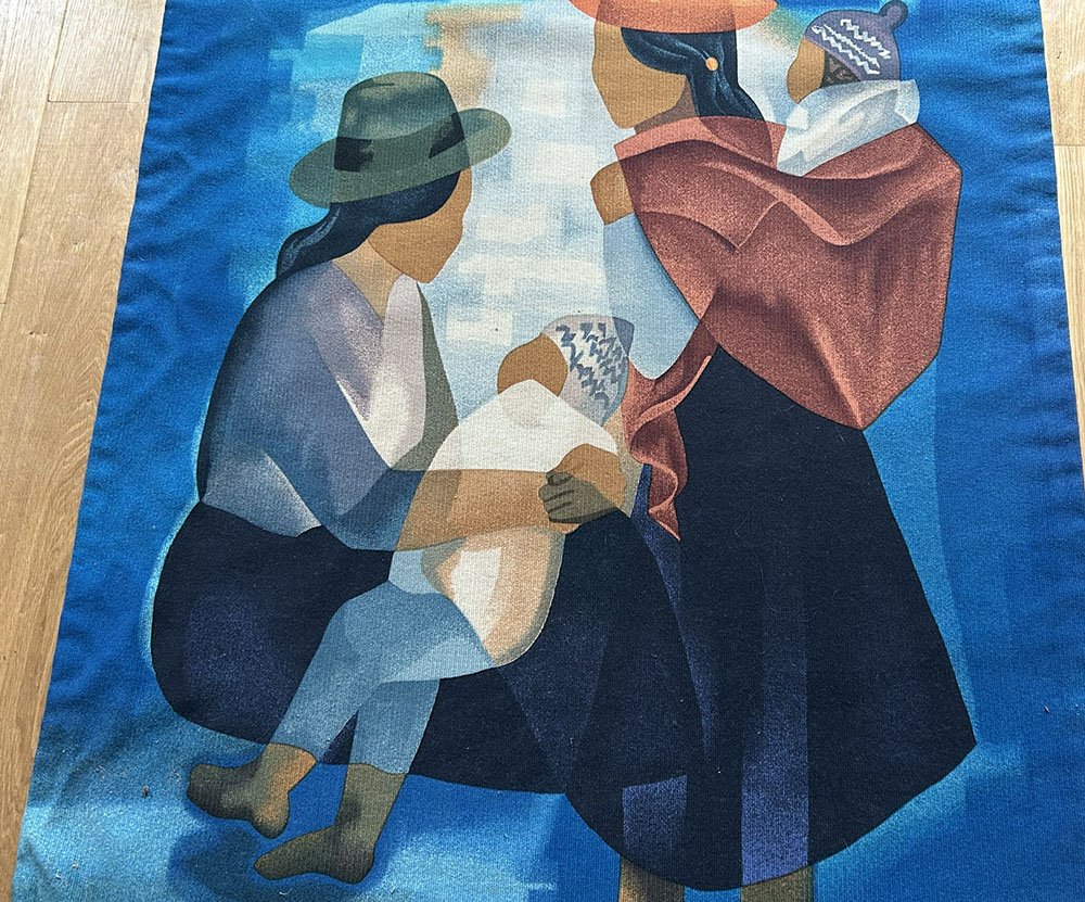 Tapisserie Toffoli ateliers Robert Four Aubusson Enfants du Soleil XXème-photo-3