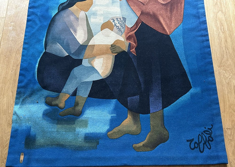 Tapisserie Toffoli ateliers Robert Four Aubusson Enfants du Soleil XXème-photo-4