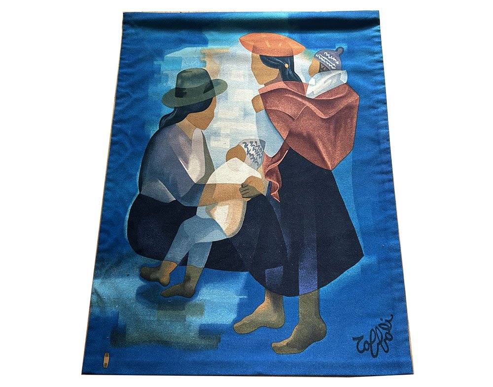 Tapisserie Toffoli ateliers Robert Four Aubusson Enfants du Soleil XXème