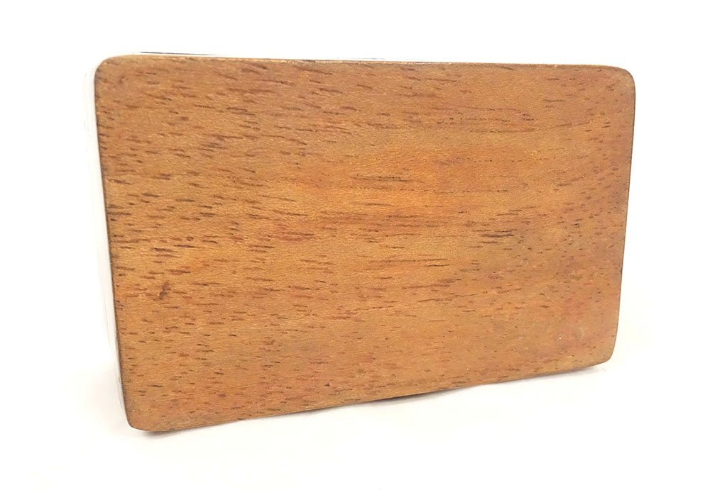 Petite boîte coffret bois noirci laiton doré Napoléon III XIXème siècle-photo-4