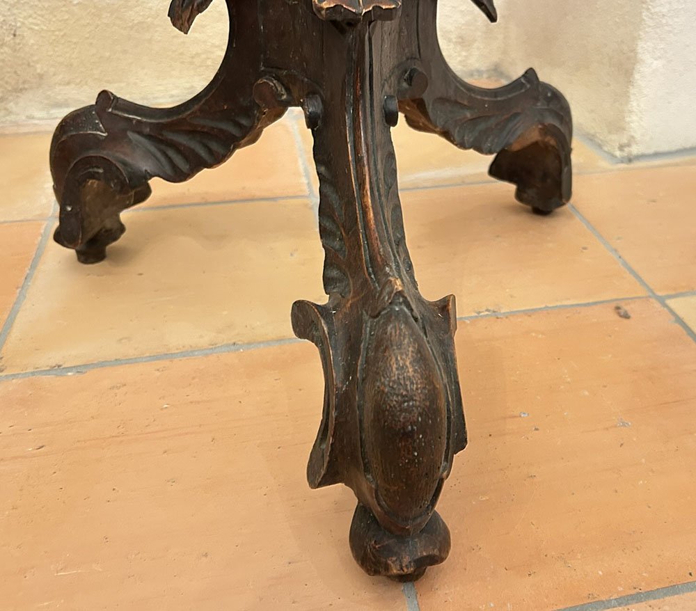 Sellette italienne guéridon porte torchère Blackamoore enfant Venise XIXè-photo-1